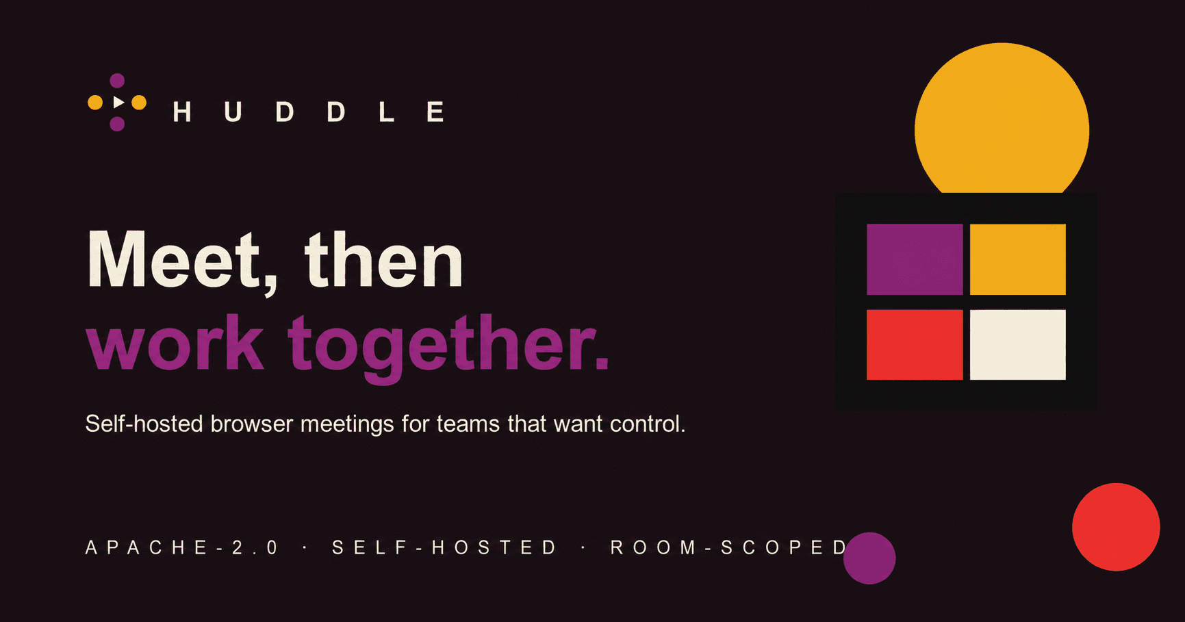 Huddle — Self-Hosted Video Conferencing screenshot 1 of 6