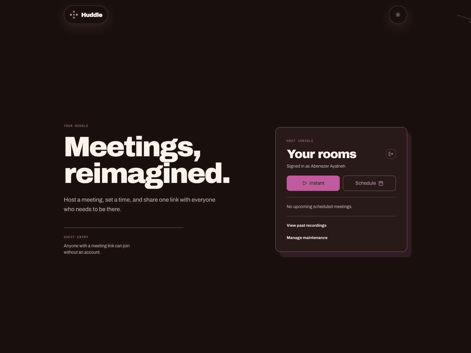Huddle — Self-Hosted Video Conferencing screenshot 3 of 6